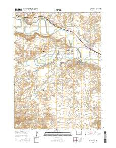 Fort Laramie Wyoming Current topographic map, 1:24000 scale, 7.5 X 7.5 Minute, Year 2015