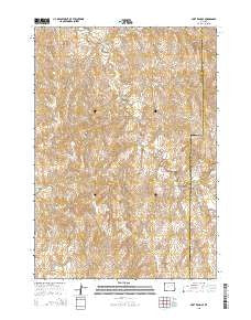 Fort Reno SE Wyoming Current topographic map, 1:24000 scale, 7.5 X 7.5 Minute, Year 2015