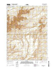 Fort Ridge Wyoming Current topographic map, 1:24000 scale, 7.5 X 7.5 Minute, Year 2015