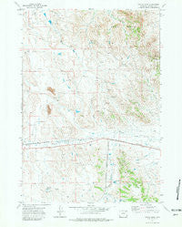 Fortin Draw Wyoming Historical topographic map, 1:24000 scale, 7.5 X 7.5 Minute, Year 1971