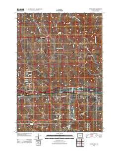 Fortin Draw Wyoming Historical topographic map, 1:24000 scale, 7.5 X 7.5 Minute, Year 2012
