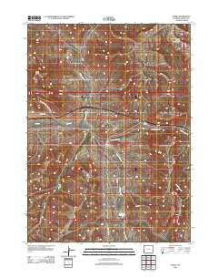 Fossil Wyoming Historical topographic map, 1:24000 scale, 7.5 X 7.5 Minute, Year 2012