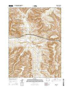 Fossil Wyoming Current topographic map, 1:24000 scale, 7.5 X 7.5 Minute, Year 2015