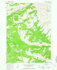 Fossil Hill Wyoming Historical topographic map, 1:24000 scale, 7.5 X 7.5 Minute, Year 1953