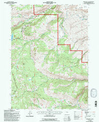Fossil Hill Wyoming Historical topographic map, 1:24000 scale, 7.5 X 7.5 Minute, Year 1991