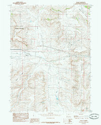 Fossil Wyoming Historical topographic map, 1:24000 scale, 7.5 X 7.5 Minute, Year 1985