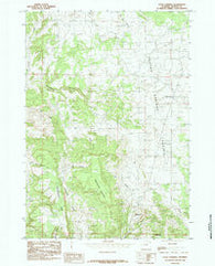 Four Corners Wyoming Historical topographic map, 1:24000 scale, 7.5 X 7.5 Minute, Year 1984
