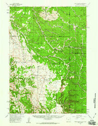 Four Corners Wyoming Historical topographic map, 1:62500 scale, 15 X 15 Minute, Year 1958