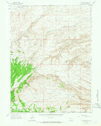 Four J Rim Wyoming Historical topographic map, 1:24000 scale, 7.5 X 7.5 Minute, Year 1963
