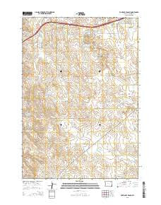 Four Bar J Ranch Wyoming Current topographic map, 1:24000 scale, 7.5 X 7.5 Minute, Year 2015
