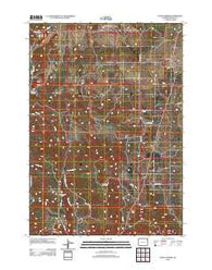 Four Corners Wyoming Historical topographic map, 1:24000 scale, 7.5 X 7.5 Minute, Year 2012
