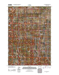 Four Corners Wyoming Historical topographic map, 1:24000 scale, 7.5 X 7.5 Minute, Year 2012