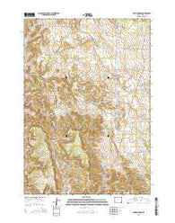 Four Corners Wyoming Current topographic map, 1:24000 scale, 7.5 X 7.5 Minute, Year 2015
