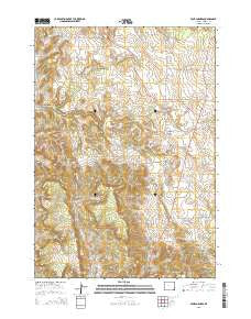 Four Corners Wyoming Current topographic map, 1:24000 scale, 7.5 X 7.5 Minute, Year 2015