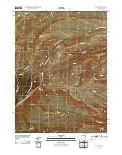 Four J Rim Wyoming Historical topographic map, 1:24000 scale, 7.5 X 7.5 Minute, Year 2010