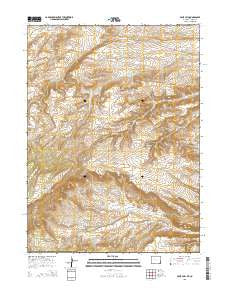 Four J Rim Wyoming Current topographic map, 1:24000 scale, 7.5 X 7.5 Minute, Year 2015