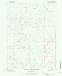 Fourmile Knoll Wyoming Historical topographic map, 1:24000 scale, 7.5 X 7.5 Minute, Year 1968