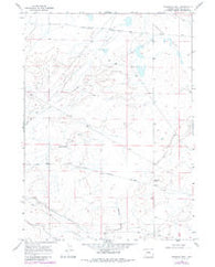Fourmile Knoll Wyoming Historical topographic map, 1:24000 scale, 7.5 X 7.5 Minute, Year 1968