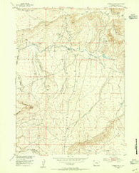 Fourmile Point Wyoming Historical topographic map, 1:24000 scale, 7.5 X 7.5 Minute, Year 1953