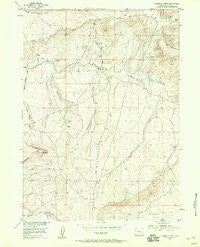 Fourmile Point Wyoming Historical topographic map, 1:24000 scale, 7.5 X 7.5 Minute, Year 1953