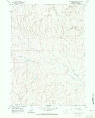 Fourmile Reservoir Wyoming Historical topographic map, 1:24000 scale, 7.5 X 7.5 Minute, Year 1961