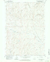 Fourmile Reservoir Wyoming Historical topographic map, 1:24000 scale, 7.5 X 7.5 Minute, Year 1961