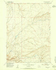 Fourmile Ridge Wyoming Historical topographic map, 1:24000 scale, 7.5 X 7.5 Minute, Year 1953