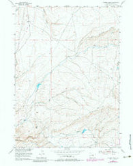 Fourmile Ridge Wyoming Historical topographic map, 1:24000 scale, 7.5 X 7.5 Minute, Year 1953