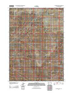 Fourmile Knoll Wyoming Historical topographic map, 1:24000 scale, 7.5 X 7.5 Minute, Year 2012