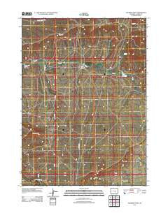 Fourmile Point Wyoming Historical topographic map, 1:24000 scale, 7.5 X 7.5 Minute, Year 2012