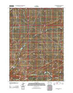 Fourmile Ridge Wyoming Historical topographic map, 1:24000 scale, 7.5 X 7.5 Minute, Year 2012