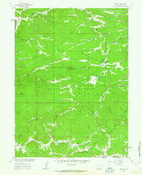 Foxpark Wyoming Historical topographic map, 1:24000 scale, 7.5 X 7.5 Minute, Year 1961