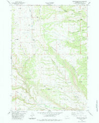 Fraker Mountain Wyoming Historical topographic map, 1:24000 scale, 7.5 X 7.5 Minute, Year 1984