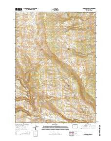 Fraker Mountain Wyoming Current topographic map, 1:24000 scale, 7.5 X 7.5 Minute, Year 2015