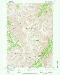 Francs Peak Wyoming Historical topographic map, 1:24000 scale, 7.5 X 7.5 Minute, Year 1969