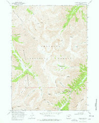 Francs Peak Wyoming Historical topographic map, 1:24000 scale, 7.5 X 7.5 Minute, Year 1969