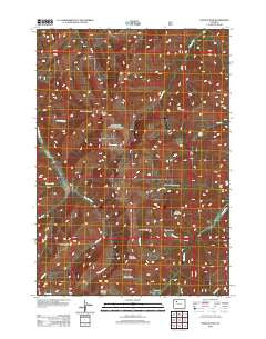 Francs Peak Wyoming Historical topographic map, 1:24000 scale, 7.5 X 7.5 Minute, Year 2012