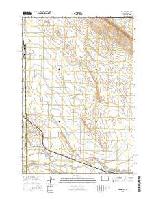 Frannie Wyoming Current topographic map, 1:24000 scale, 7.5 X 7.5 Minute, Year 2015