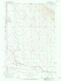 Frannie Wyoming Historical topographic map, 1:24000 scale, 7.5 X 7.5 Minute, Year 1966
