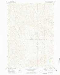 Fredrick Draw Wyoming Historical topographic map, 1:24000 scale, 7.5 X 7.5 Minute, Year 1972