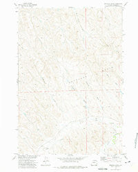 Fredrick Draw Wyoming Historical topographic map, 1:24000 scale, 7.5 X 7.5 Minute, Year 1972
