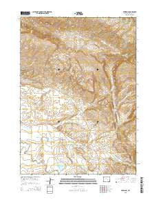 Freeland Wyoming Current topographic map, 1:24000 scale, 7.5 X 7.5 Minute, Year 2015