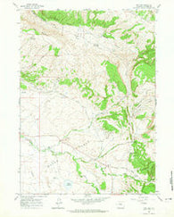 Freeland Wyoming Historical topographic map, 1:24000 scale, 7.5 X 7.5 Minute, Year 1960