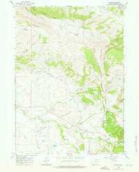 Freeland Wyoming Historical topographic map, 1:24000 scale, 7.5 X 7.5 Minute, Year 1960