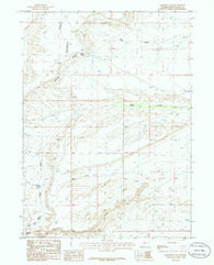 Freighter Gap Wyoming Historical topographic map, 1:24000 scale, 7.5 X 7.5 Minute, Year 1986