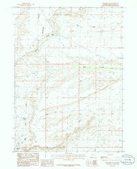 Freighter Gap Wyoming Historical topographic map, 1:24000 scale, 7.5 X 7.5 Minute, Year 1986
