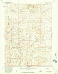 Freighter Gap Wyoming Historical topographic map, 1:62500 scale, 15 X 15 Minute, Year 1958