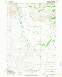 Fremont Butte Wyoming Historical topographic map, 1:24000 scale, 7.5 X 7.5 Minute, Year 1964