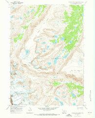 Fremont Peak North Wyoming Historical topographic map, 1:24000 scale, 7.5 X 7.5 Minute, Year 1968