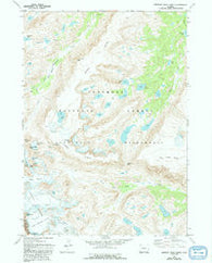 Fremont Peak North Wyoming Historical topographic map, 1:24000 scale, 7.5 X 7.5 Minute, Year 1968
